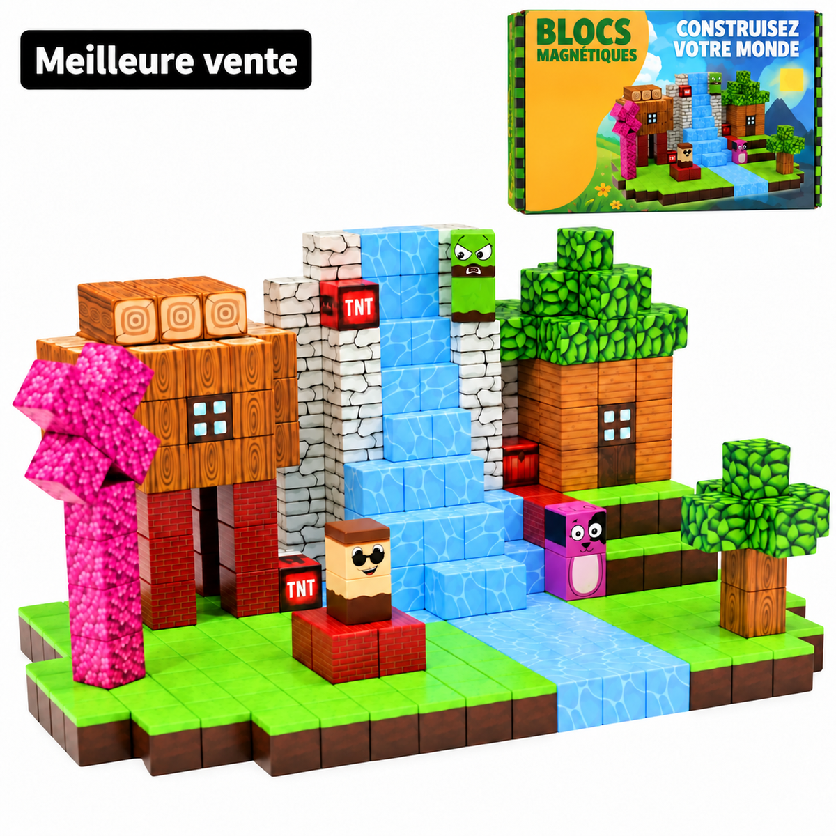 Click Blocks – Blocs de construction magnétiques Elvion pour réduire le temps d’écran et s’amuser pendant des heures