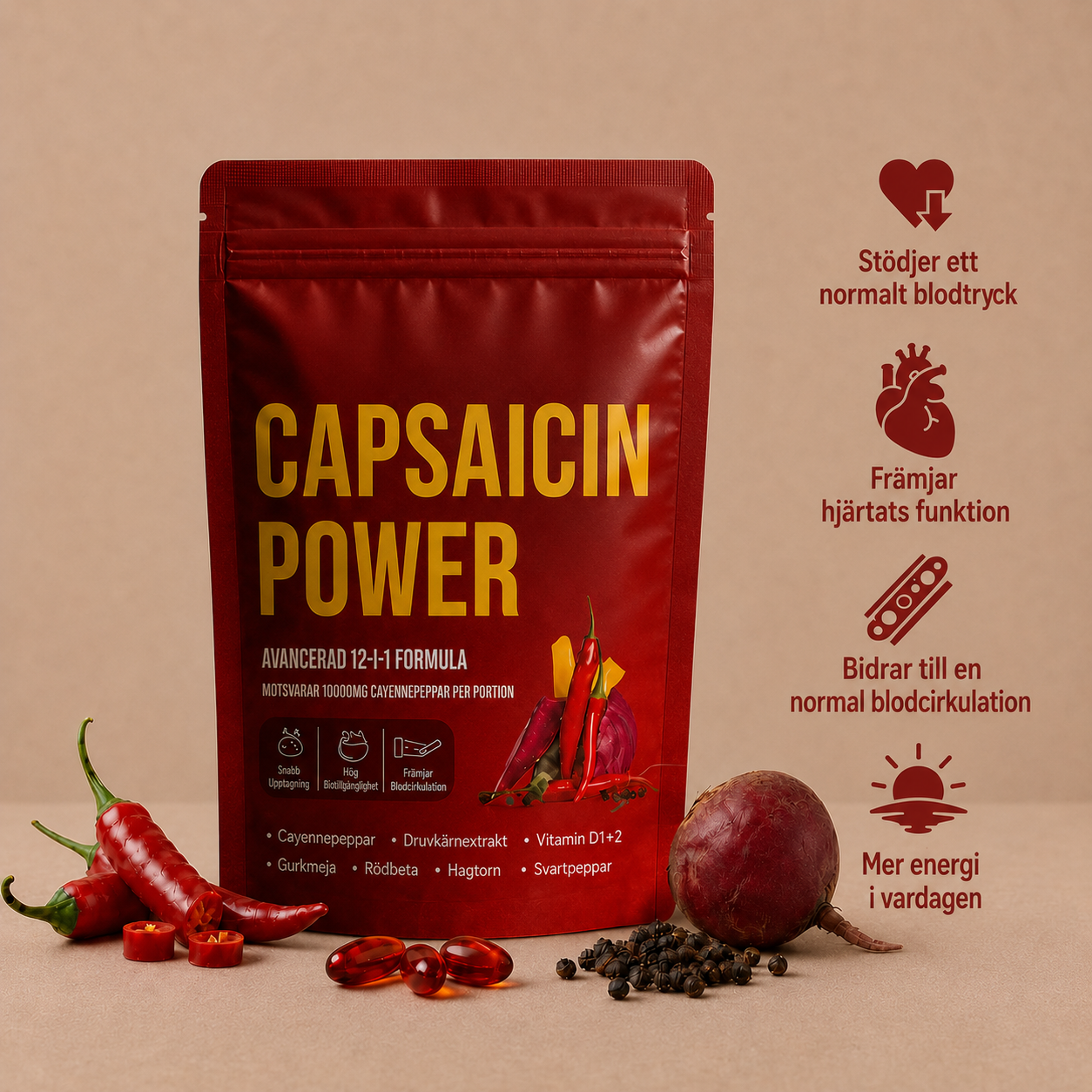 Elvion – Capsaicin: Väck din kropp till liv och ta hand om ditt hjärta på ett naturligt sätt