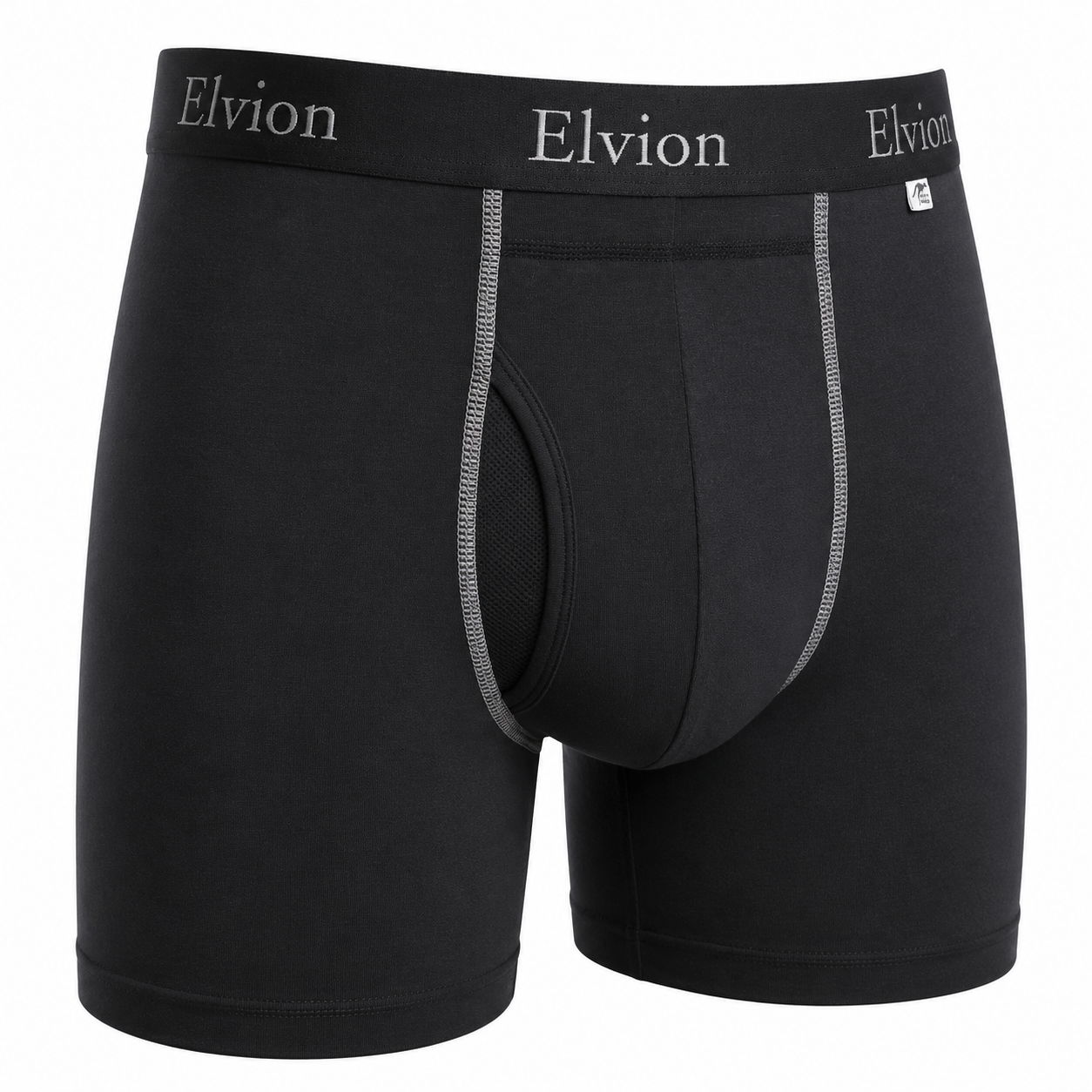 Elvion — Åtsittande boxerkalsonger 6 tum Svart/Grå