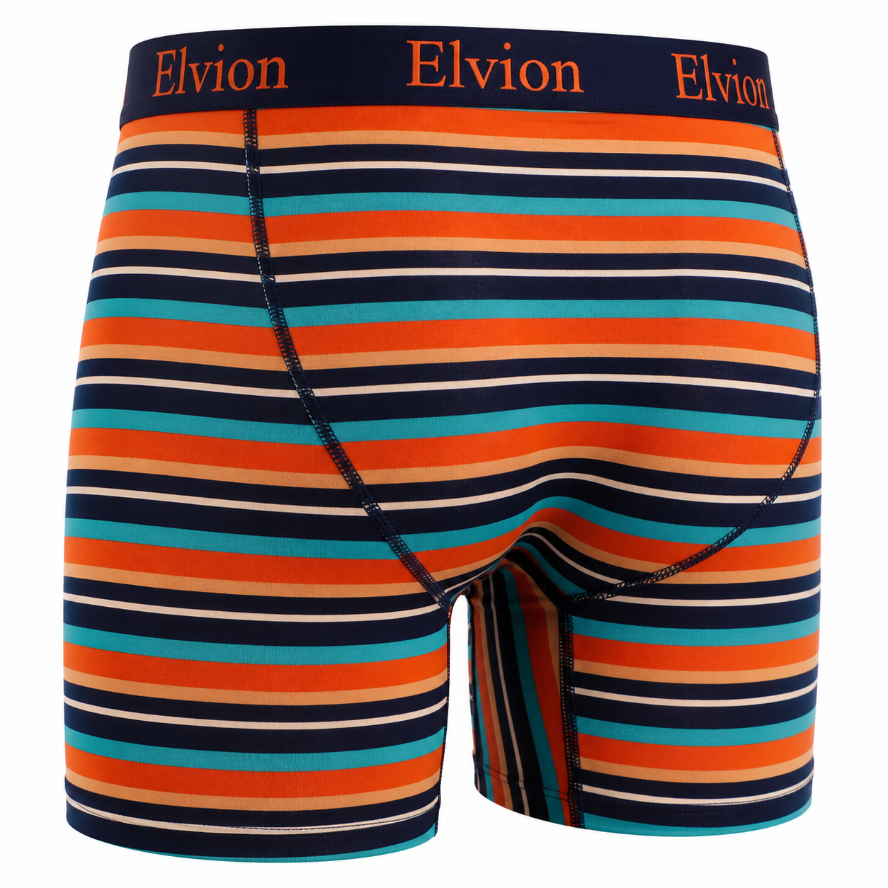Elvion — Åtsittande boxerkalsonger 6 tum - Beach Stripe