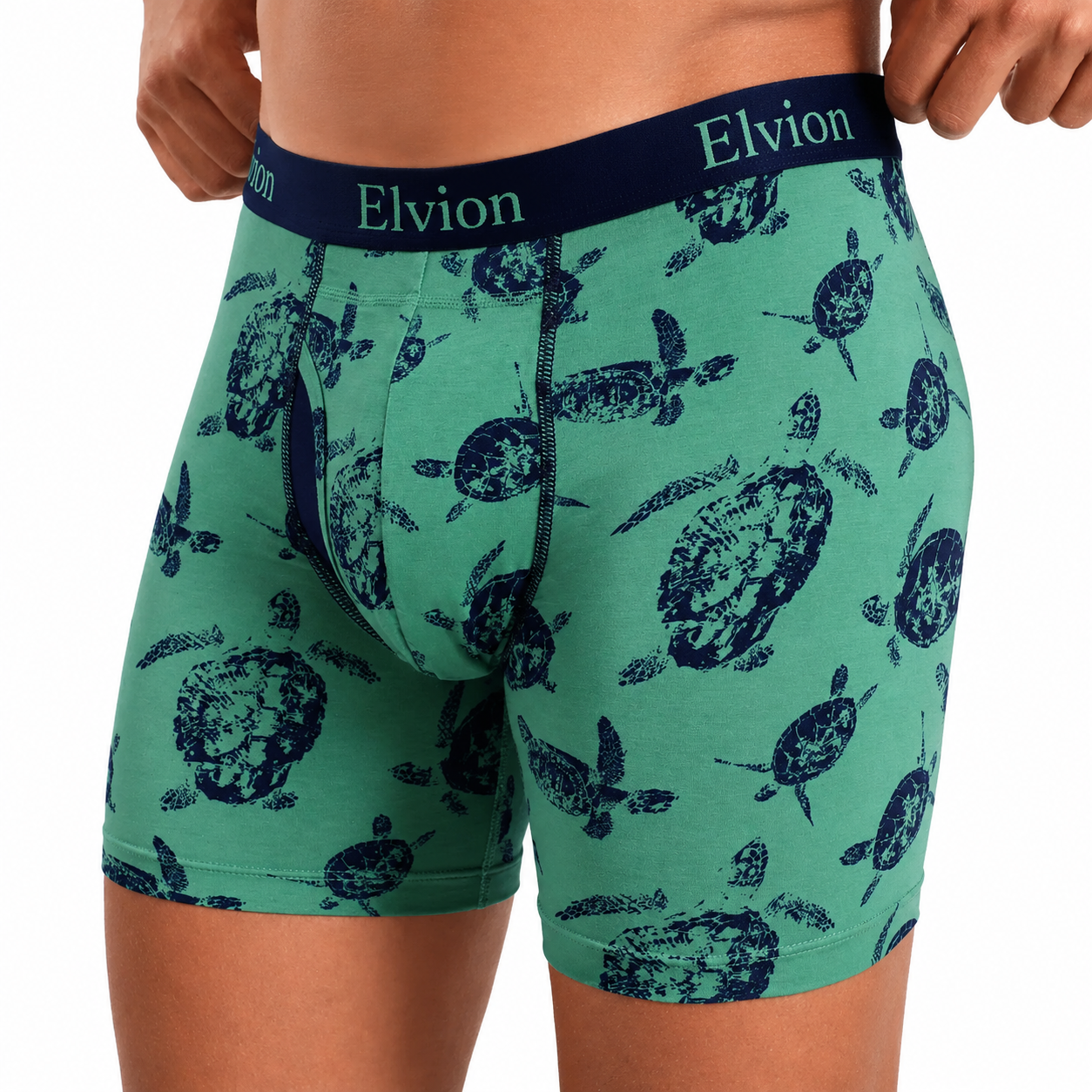 Elvion — Åtsittande boxerkalsonger 6 tum - Turtlenecks