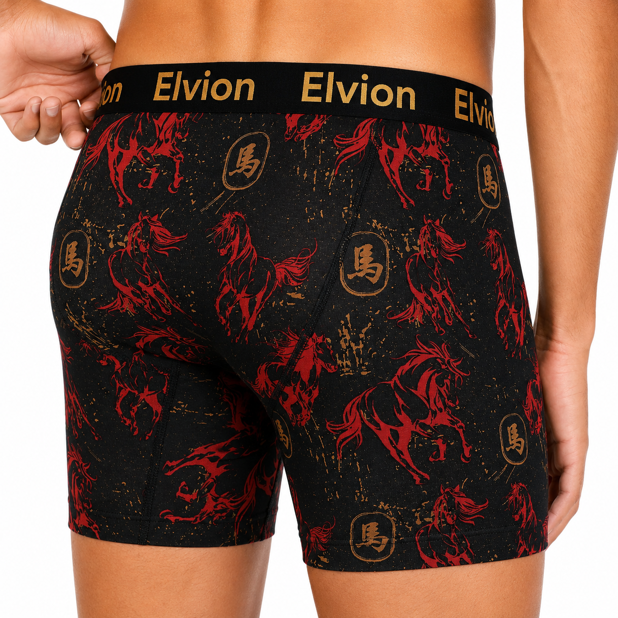Elvion — Åtsittande boxerkalsonger 6 tum