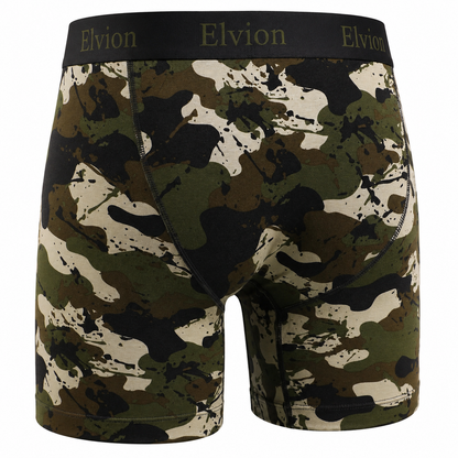 Elvion — Åtsittande boxerkalsonger 6 tum - Army