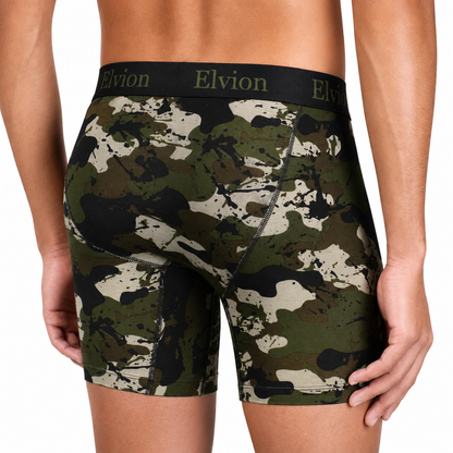 Elvion — Åtsittande boxerkalsonger 6 tum - Army