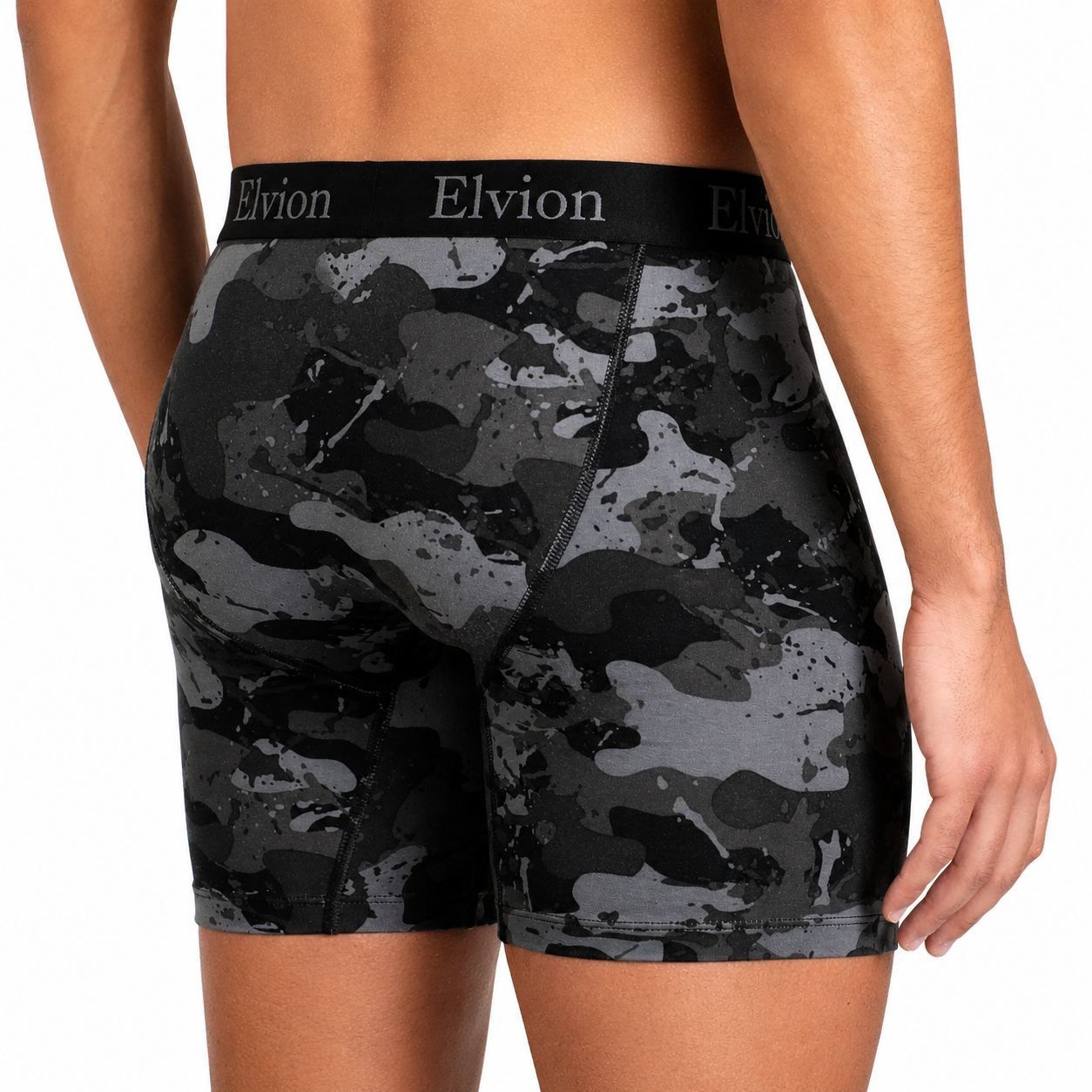 Elvion — Åtsittande boxerkalsonger 6 tum - Blackout