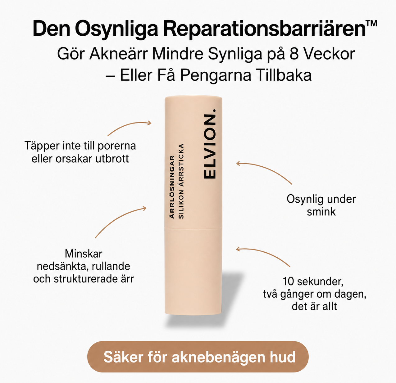 Elvion – Reparationsstick för acneärr