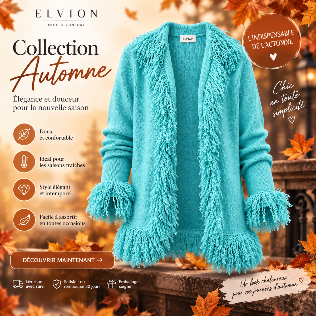Gilet Bohème à Franges Vert Éclatant (GBFVE)