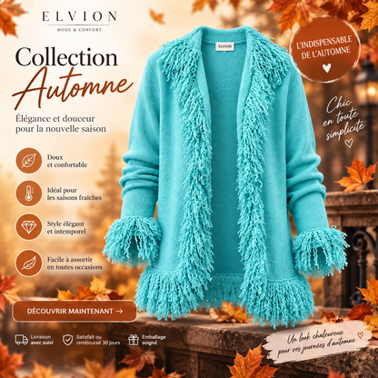 Gilet Bohème à Franges Vert Éclatant (GBFVE)