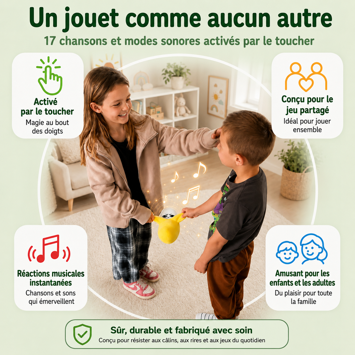 Jouets sensoriels musicaux