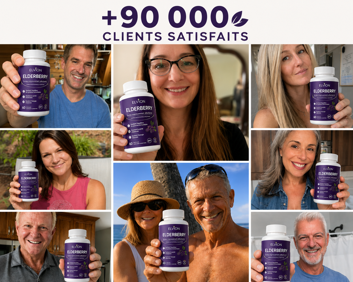 Elvion - complexe de soutien digestif à la baie de sureau, au zinc et à la vitamine C