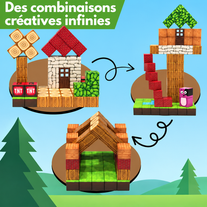 Click Blocks – Blocs de construction magnétiques Elvion pour réduire le temps d’écran et s’amuser pendant des heures