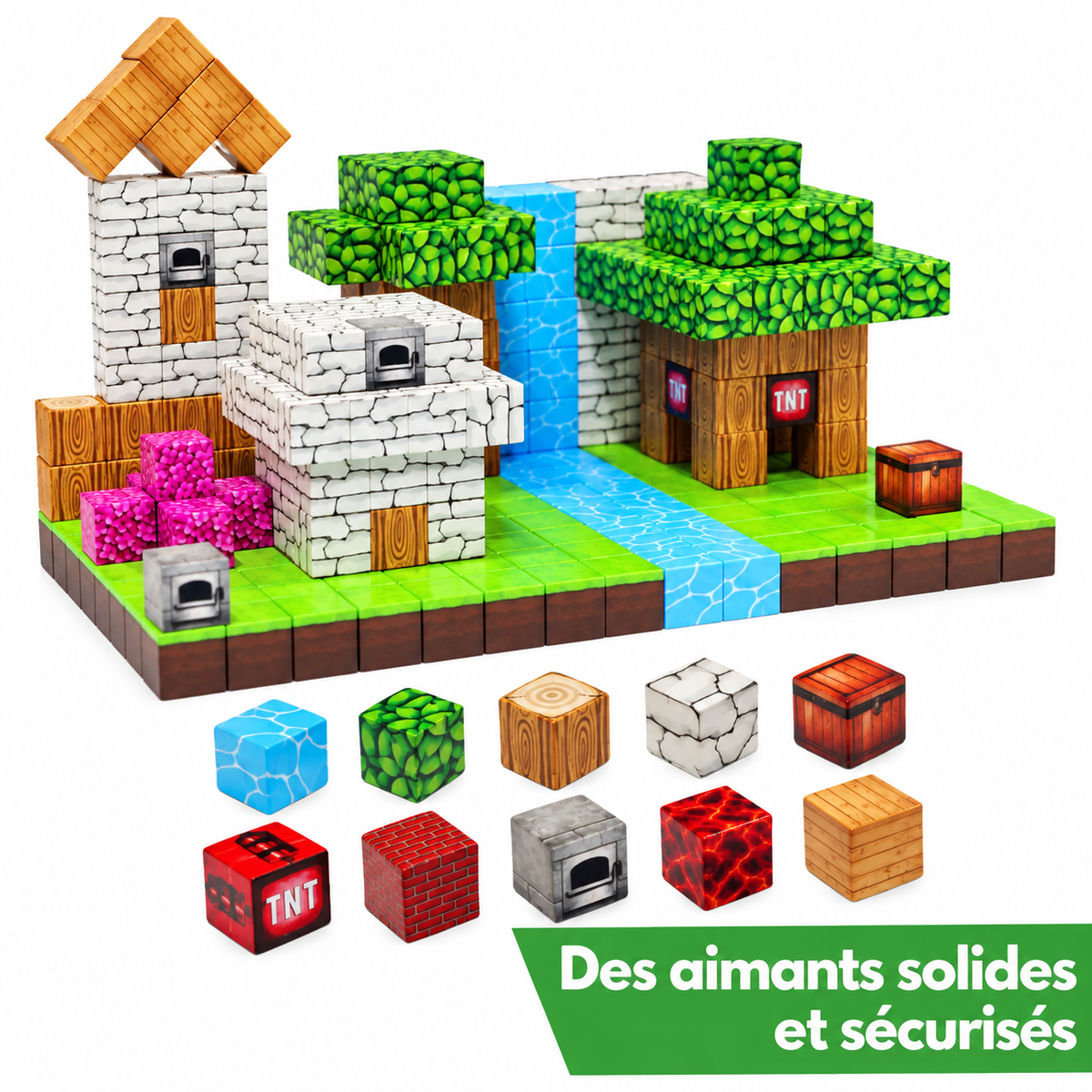 Click Blocks – Blocs de construction magnétiques Elvion pour réduire le temps d’écran et s’amuser pendant des heures