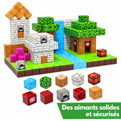 Click Blocks – Blocs de construction magnétiques Elvion pour réduire le temps d’écran et s’amuser pendant des heures