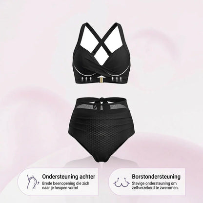 Sabine | 2-in-1 Hoog Getailleerde Tummy Control Bikini